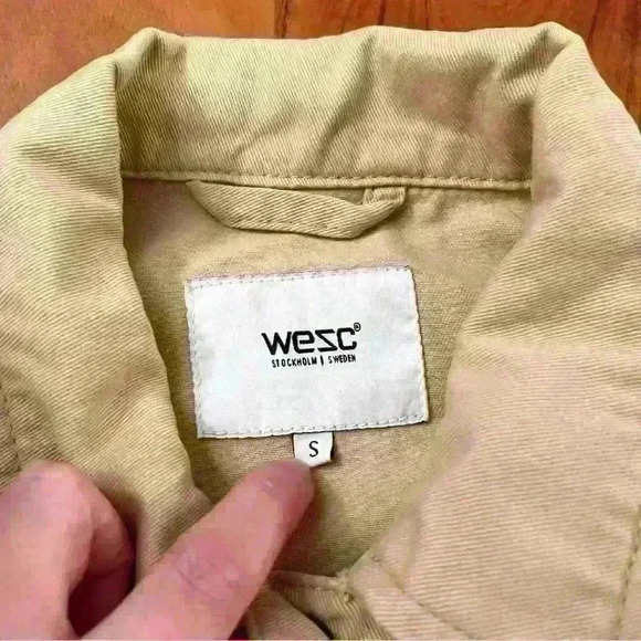 WESC Jacket Beige Streetwear Unisex Contemporary Jacket. - Picture 3 of 10